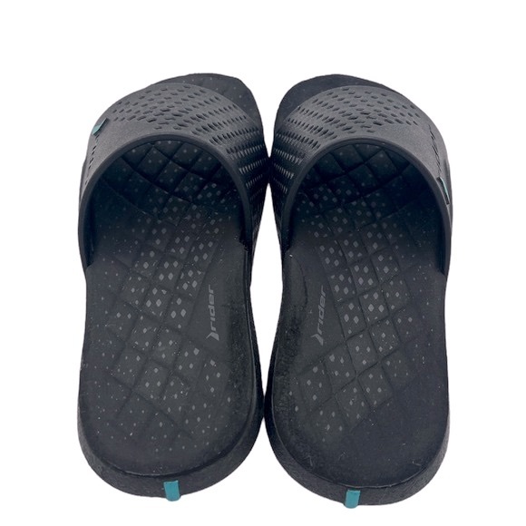 Grendene Rider Brazilian Kids' Slides from Nordstrom Black- Size 11 - Picture 7 of 9